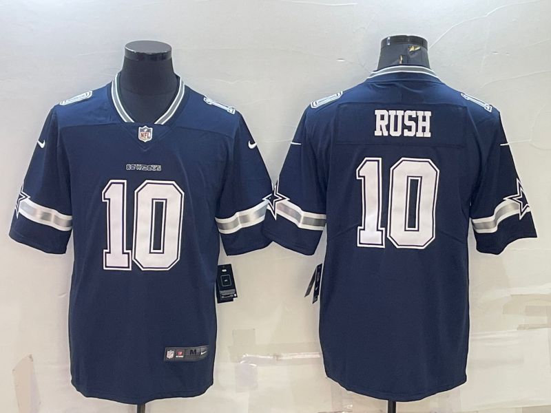 Men Dallas Cowboys #10 Rush Blue 2022 Vapor Untouchable Limited Nike NFL Jersey->women nfl jersey->Women Jersey